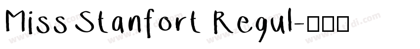 Miss Stanfort Regul字体转换